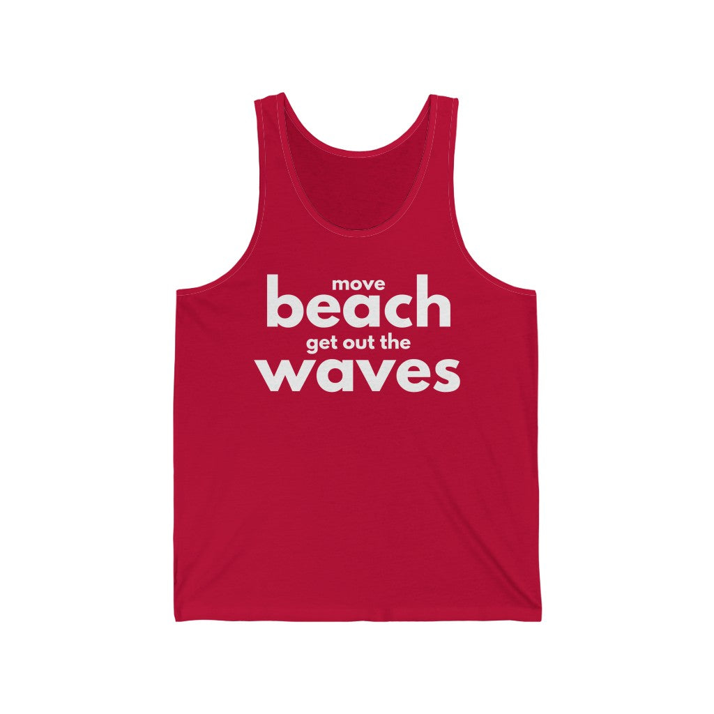 Move Beach Unisex Tank Top-East Coast AF Apparel