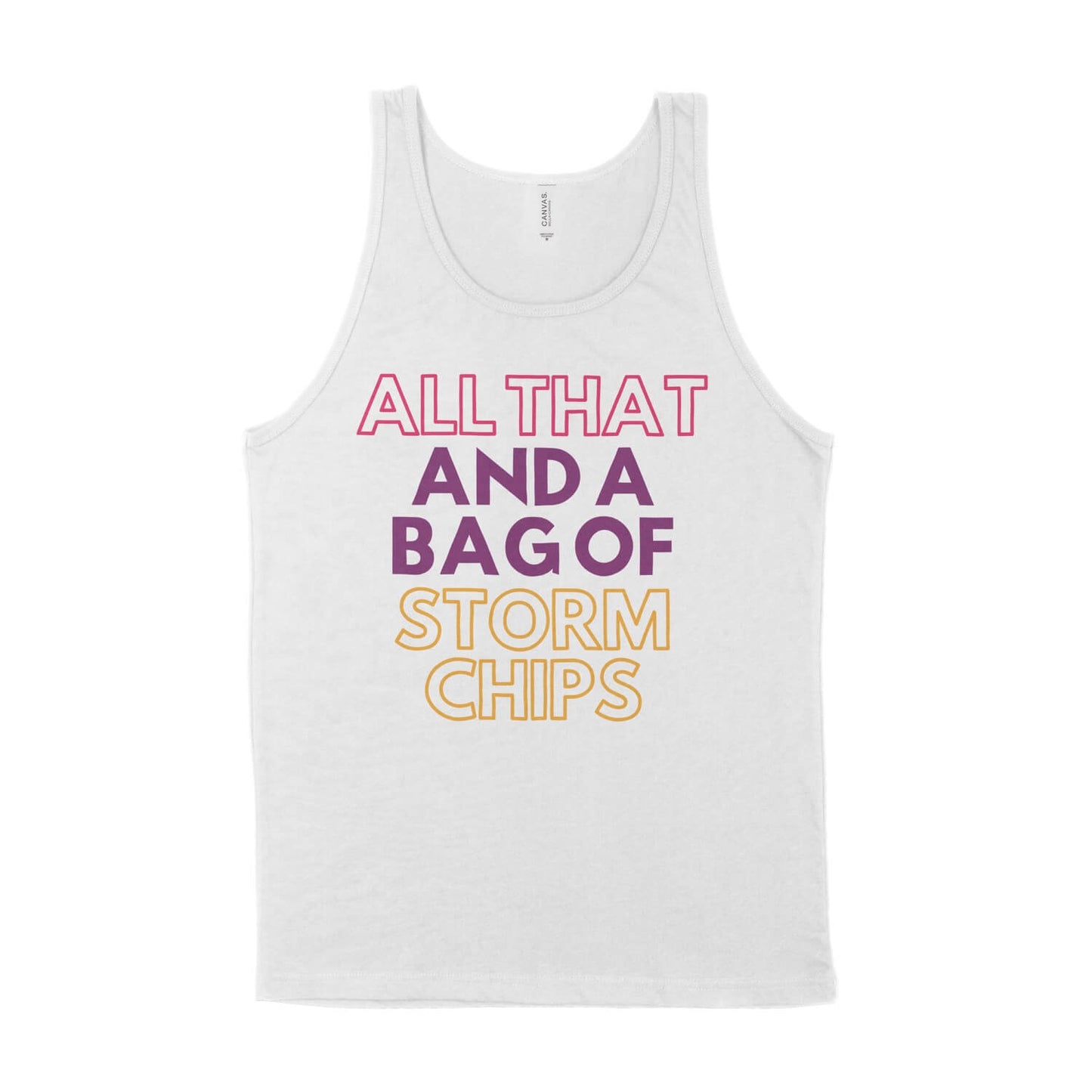 All That and a Bag of Storm Chips Unisex Tank Top
