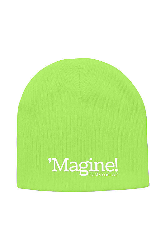 'Magine! Knit Beanie in Color: Safety Yellow - East Coast AF Apparel