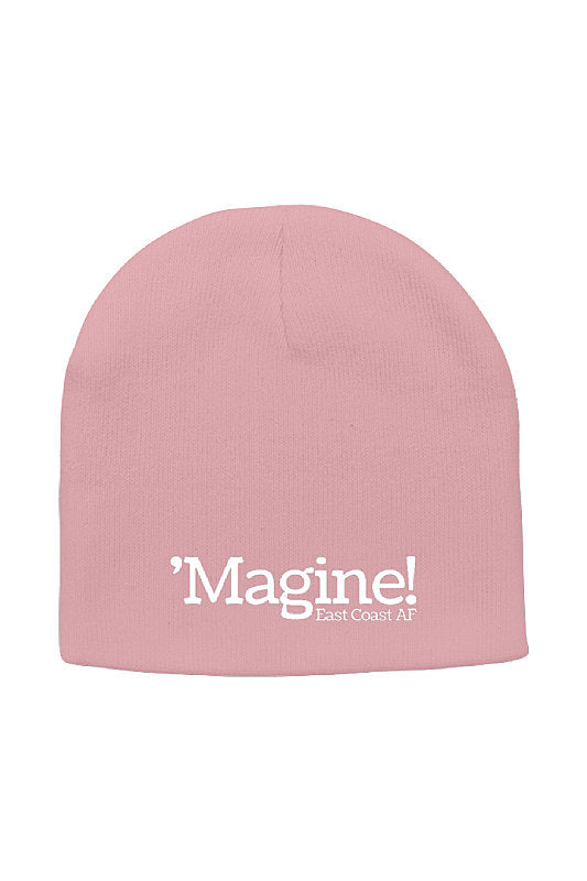 'Magine! Knit Beanie in Color: Pink - East Coast AF Apparel