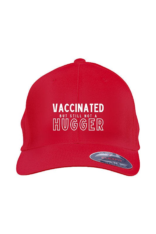 Vaccinated But Still Not A Hugger FlexFit Cap-East Coast AF Apparel
