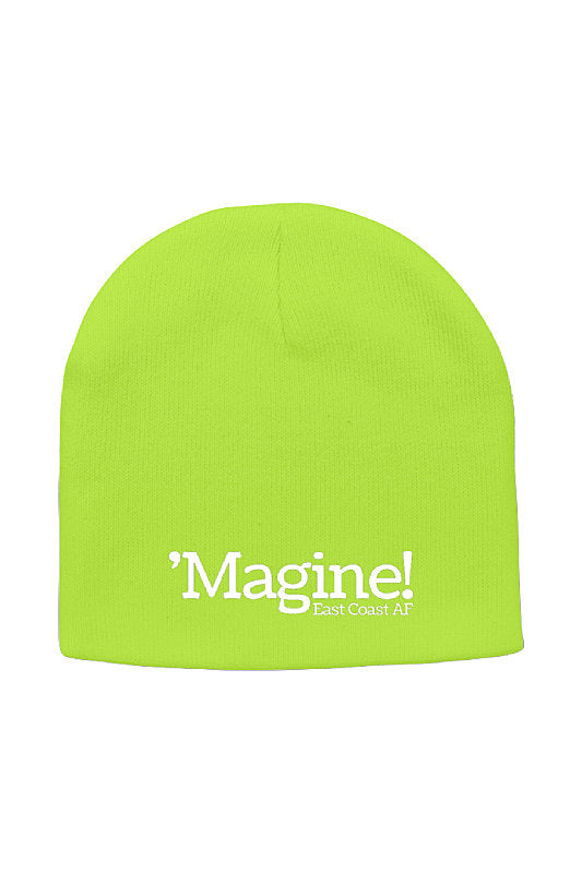 'Magine! Knit Beanie in Color: Neon Yellow - East Coast AF Apparel