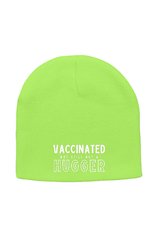 Vaccinated But Still Not a Hugger Beanie-East Coast AF Apparel