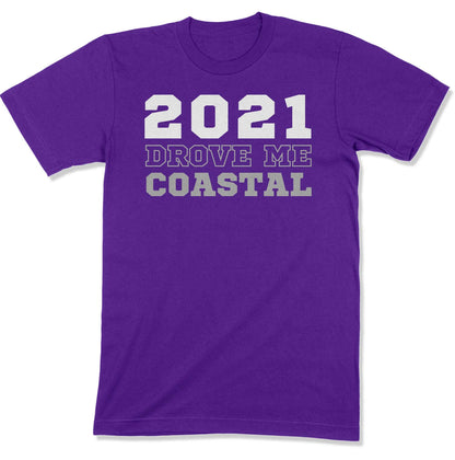 2021 Drove Me Coastal Unisex T-Shirt in Color: Purple - East Coast AF Apparel