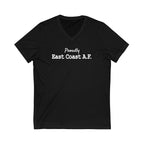 Proudly East Coast A.F. Unisex V-Neck T-Shirt-East Coast AF Apparel