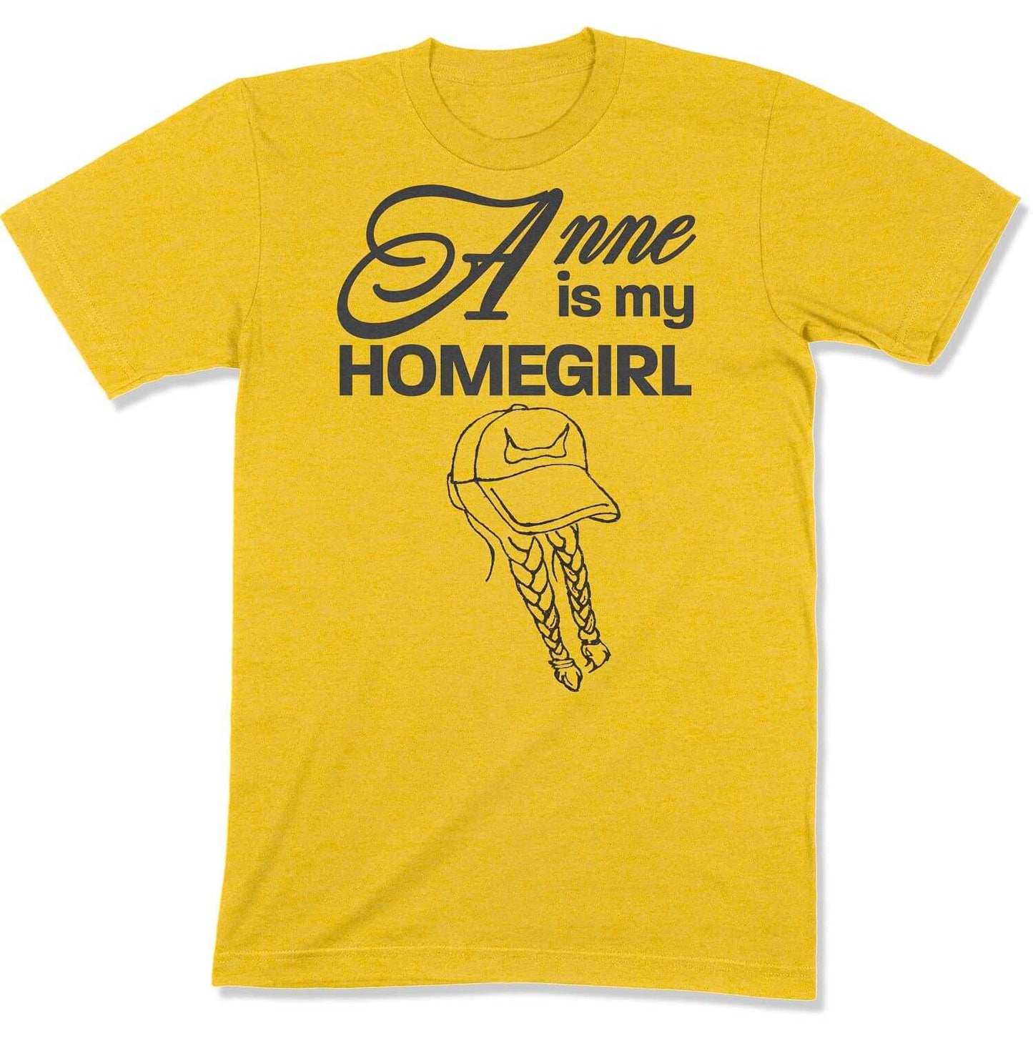 Anne is My Homegirl Unisex T-shirt in Color: Heather Yellow Gold - East Coast AF Apparel