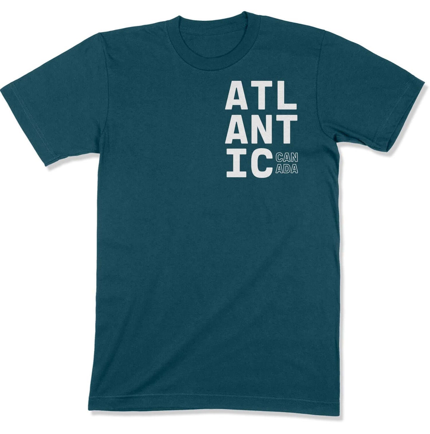 Atlantic Canada Unisex T-Shirt in Color: Deep Teal - East Coast AF Apparel
