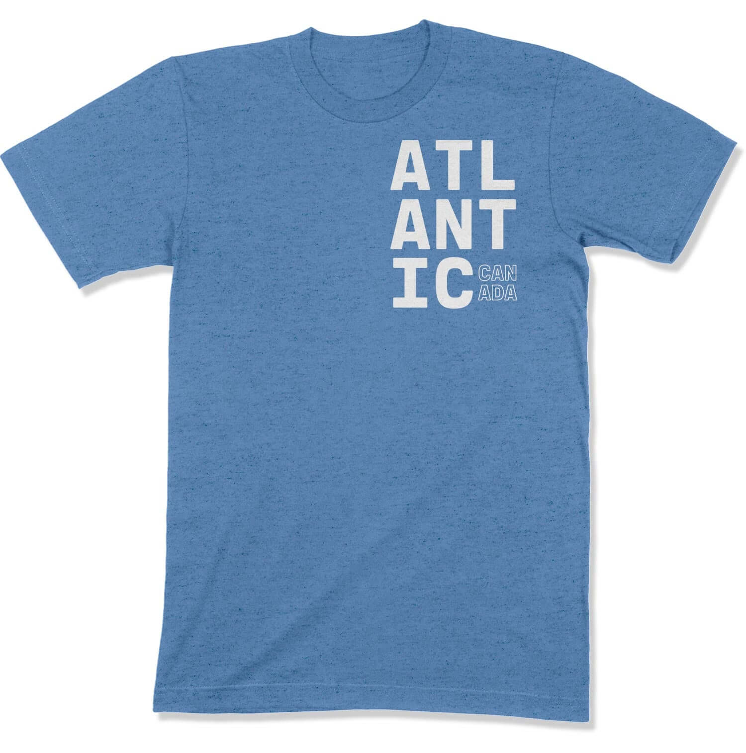 Atlantic Canada Unisex T-Shirt in Color: Heather Columbia Blue - East Coast AF Apparel