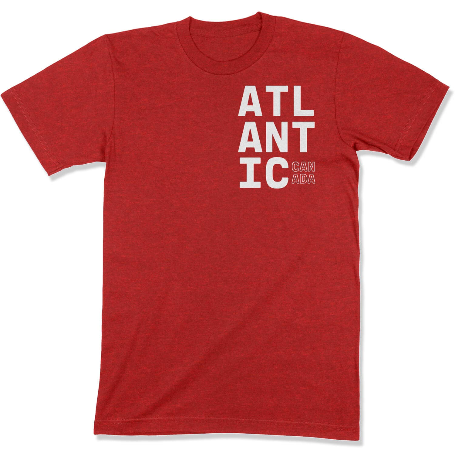 Atlantic Canada Unisex T-Shirt in Color: Heather Red - East Coast AF Apparel