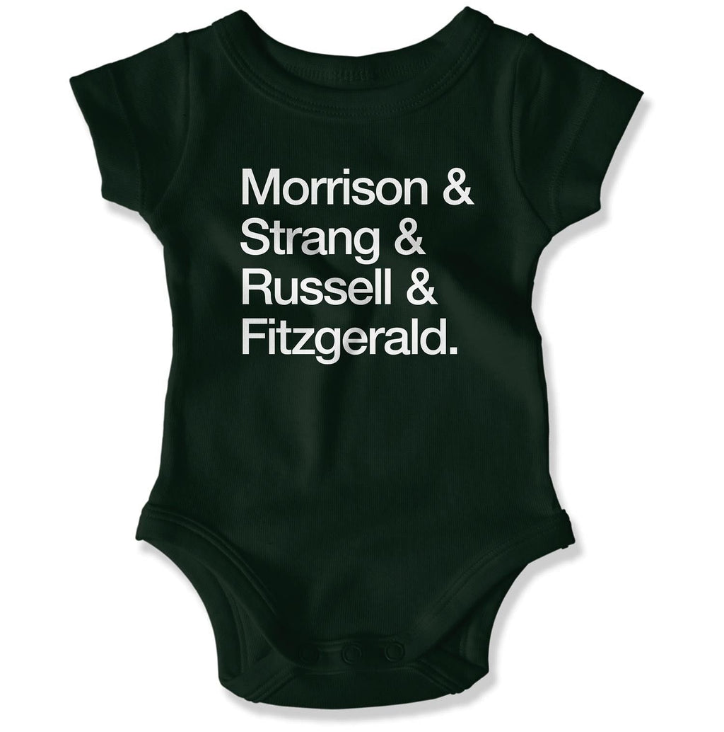 Atlantic COVID-19 Heroes Baby Onesie in Color: Forest Green - East Coast AF Apparel
