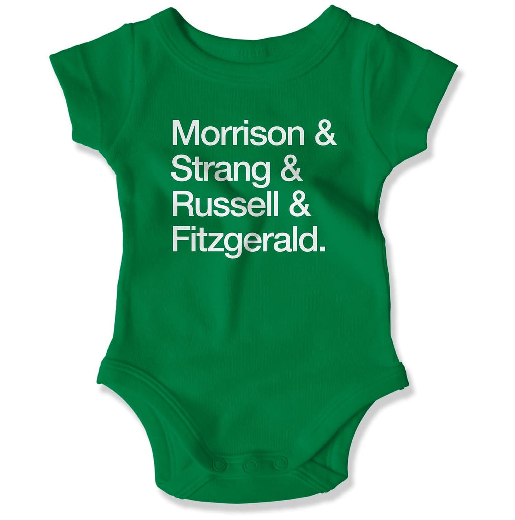 Atlantic COVID-19 Heroes Baby Onesie in Color: Kelly - East Coast AF Apparel