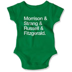 Atlantic COVID-19 Heroes Baby Onesie in Color: Kelly - East Coast AF Apparel