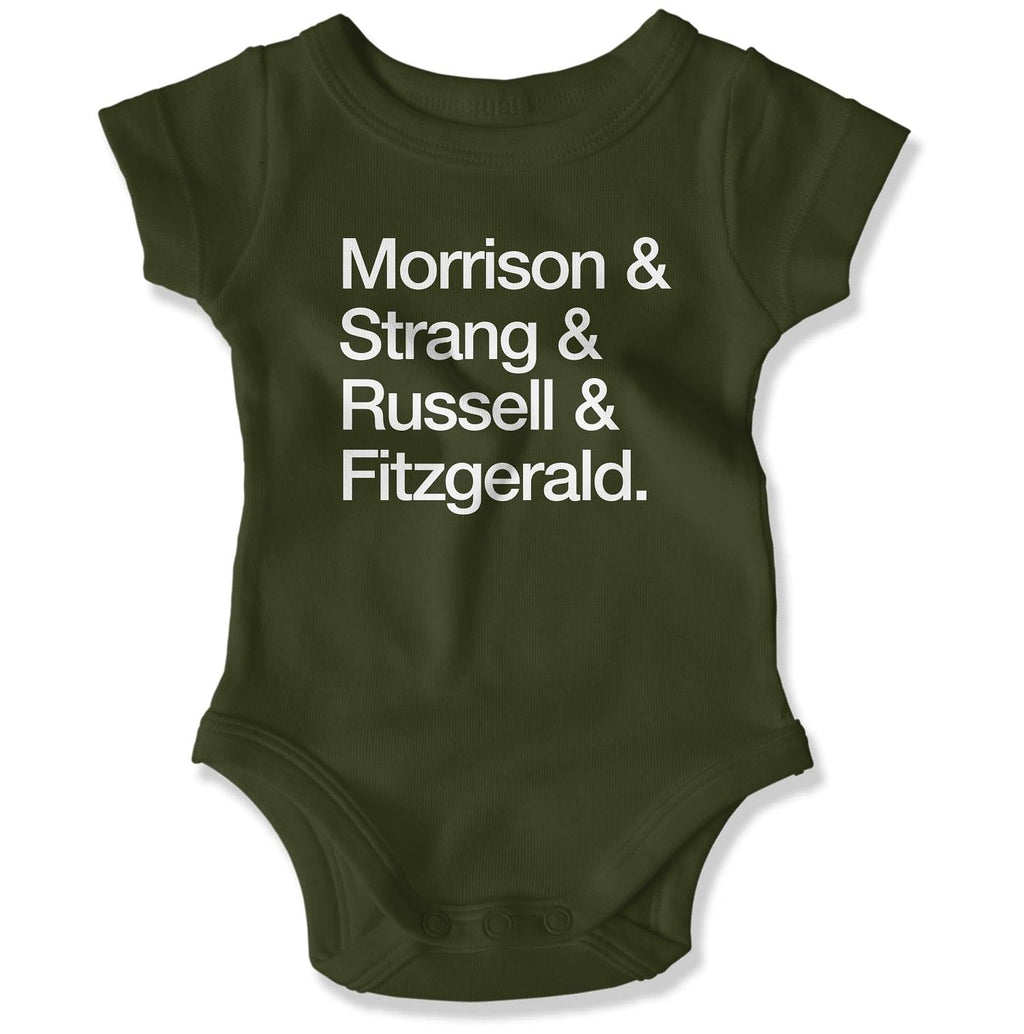 Atlantic COVID-19 Heroes Baby Onesie in Color: Military - East Coast AF Apparel