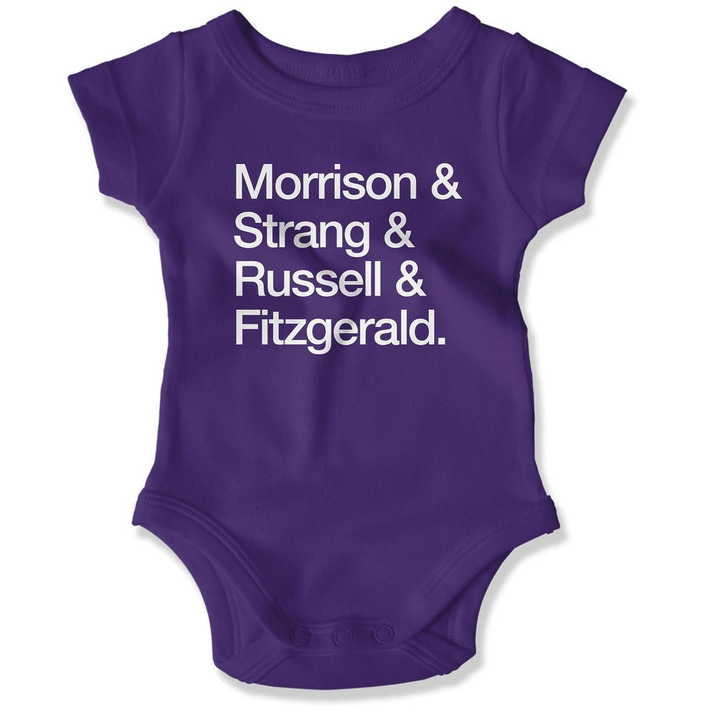 Atlantic COVID-19 Heroes Baby Onesie in Color: Purple - East Coast AF Apparel