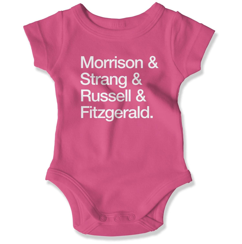 Atlantic COVID-19 Heroes Baby Onesie in Color: Raspberry - East Coast AF Apparel