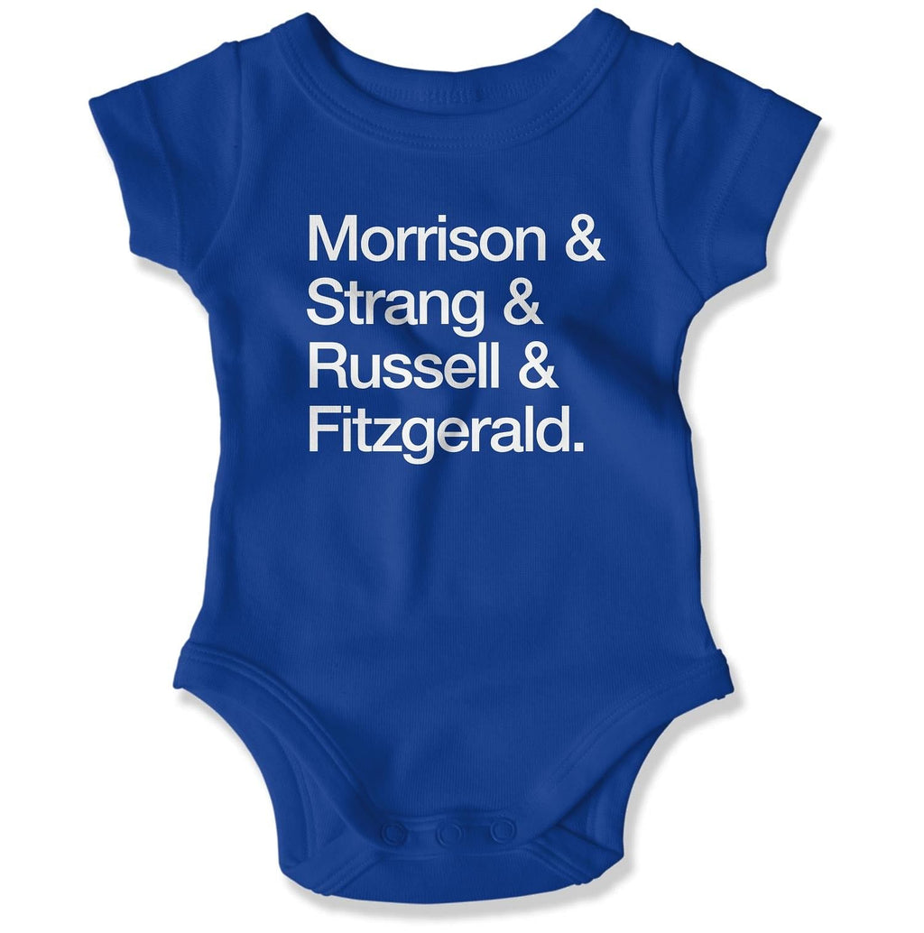 Atlantic COVID-19 Heroes Baby Onesie in Color: Royal - East Coast AF Apparel