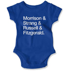 Atlantic COVID-19 Heroes Baby Onesie in Color: Royal - East Coast AF Apparel