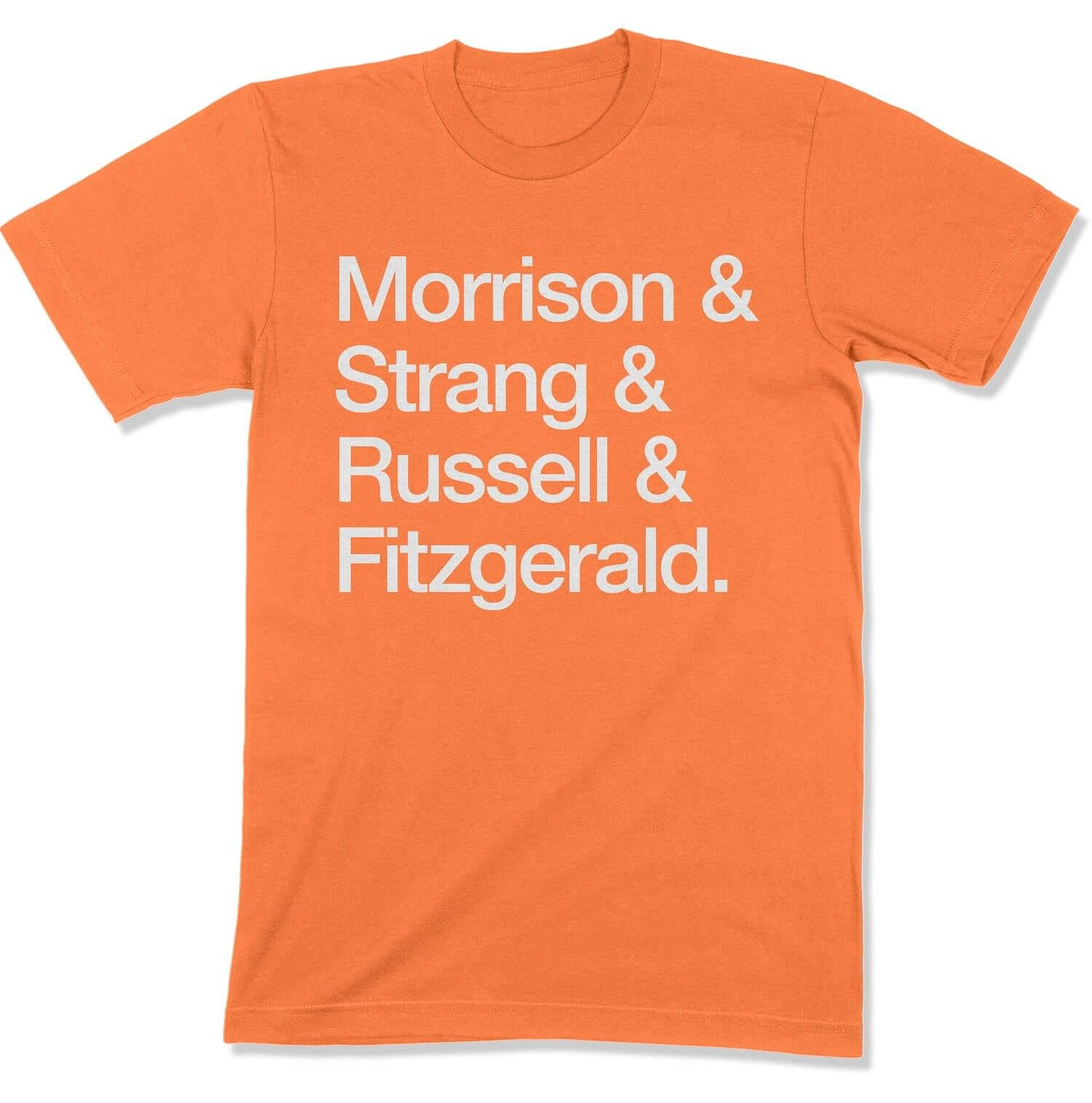 Atlantic COVID Heroes Unisex T-Shirt in Color: Burnt Orange - East Coast AF Apparel
