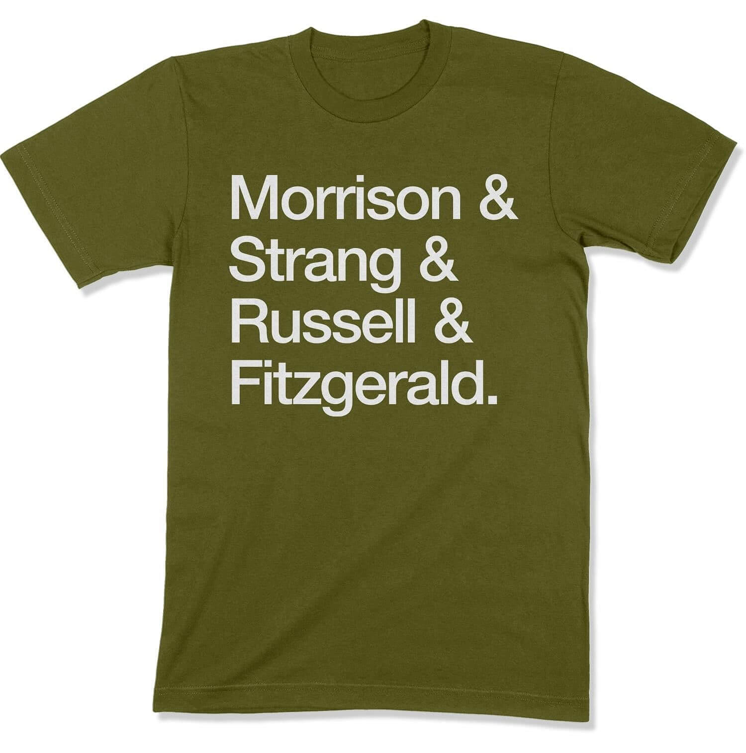 Atlantic COVID Heroes Unisex T-Shirt in Color: Olive - East Coast AF Apparel
