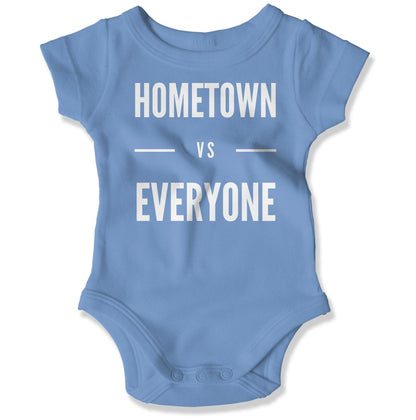 Customizable Hometown vs Everyone Baby Onesie-East Coast AF Apparel