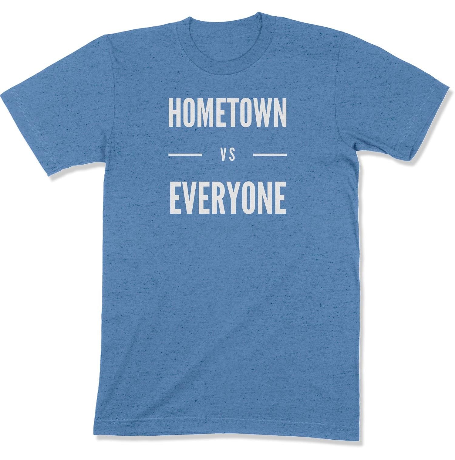 Customizable Hometown vs Everyone Unisex T-Shirt-East Coast AF Apparel