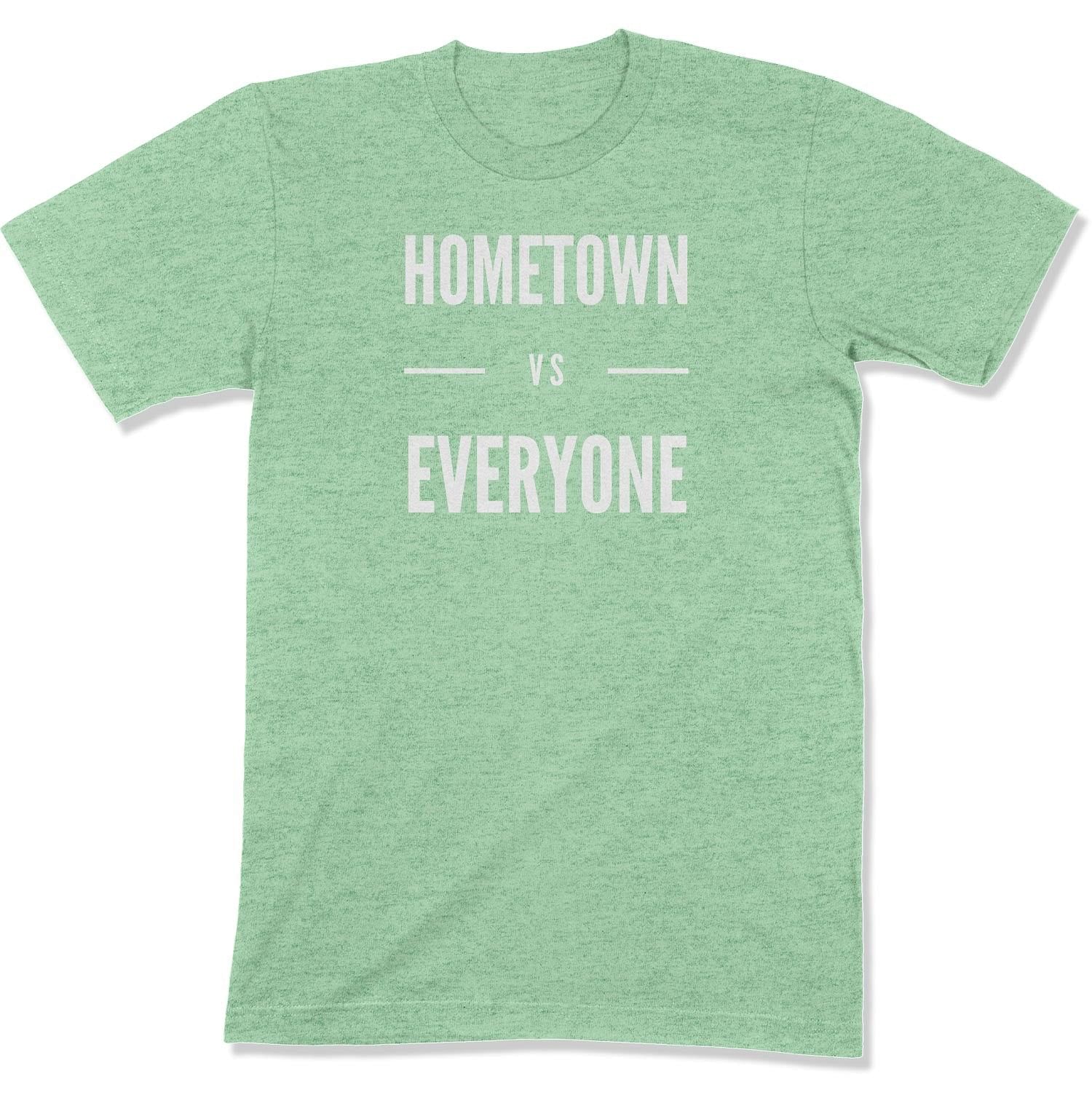 Customizable Hometown vs Everyone Unisex T-Shirt-East Coast AF Apparel