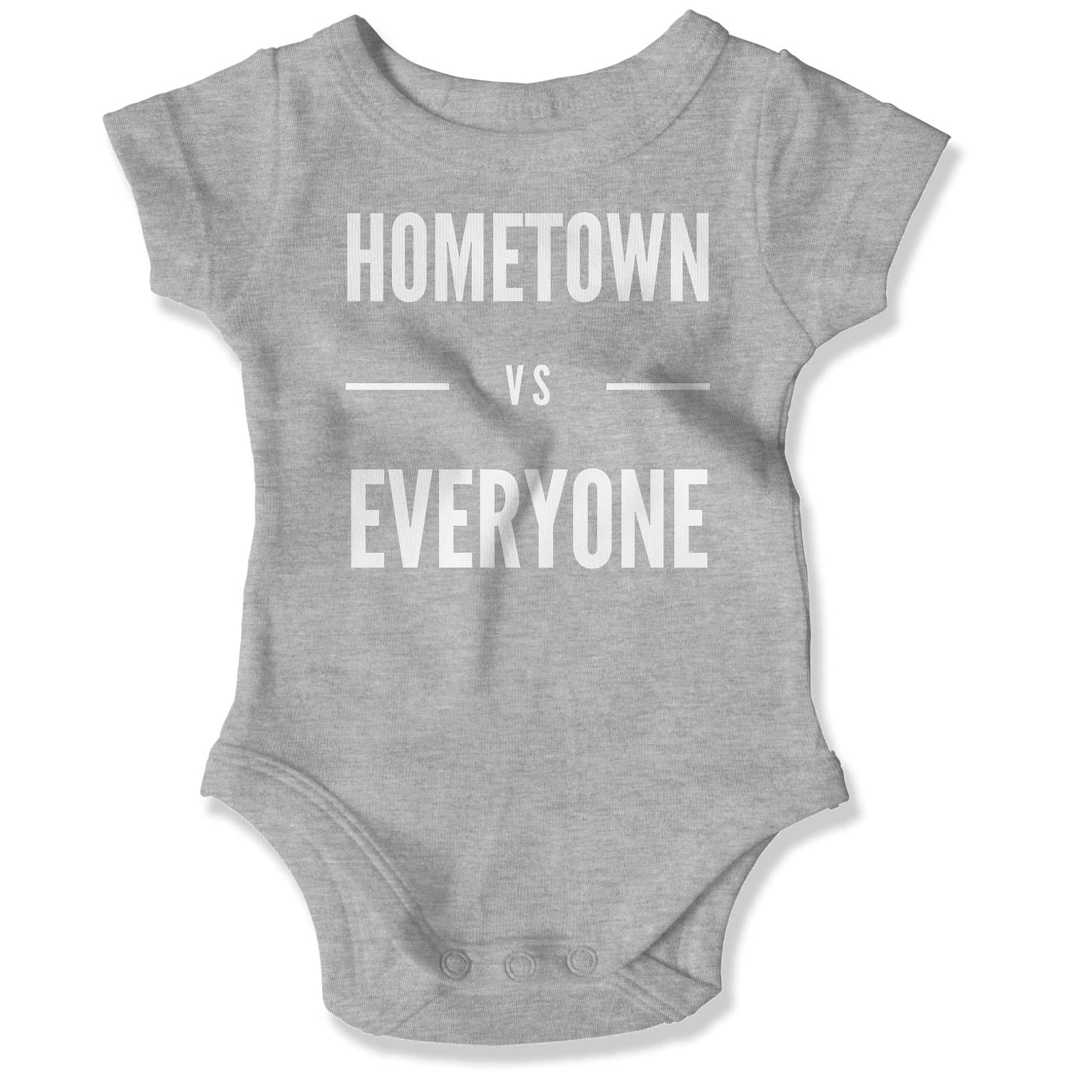 Customizable Hometown vs Everyone Baby Onesie-East Coast AF Apparel