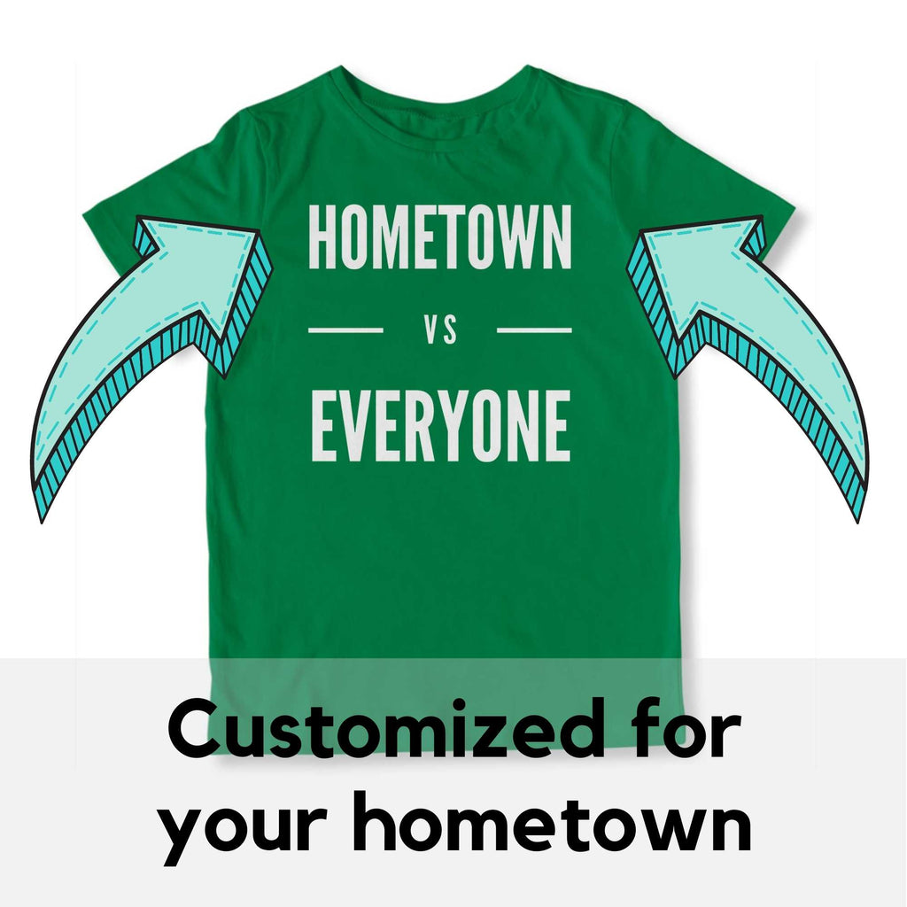 Customizable Hometown vs Everyone Toddler T-Shirt-East Coast AF Apparel