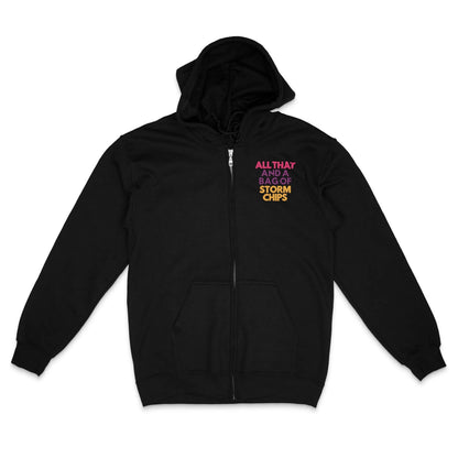 All That and a Bag of Storm Chips Full Zip Heavyweight Hoodie