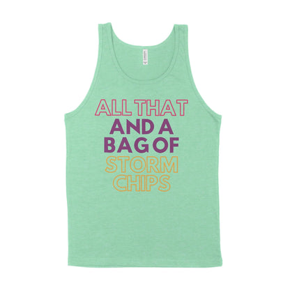 All That and a Bag of Storm Chips Unisex Tank Top