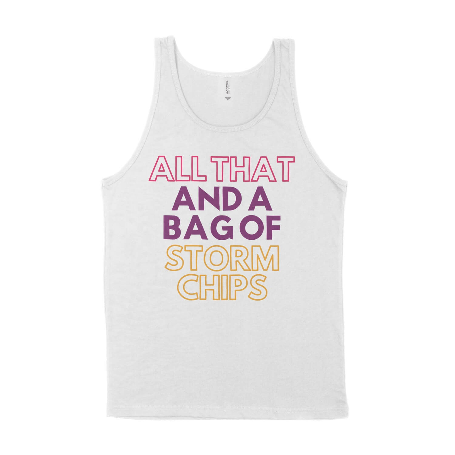 All That and a Bag of Storm Chips Unisex Tank Top