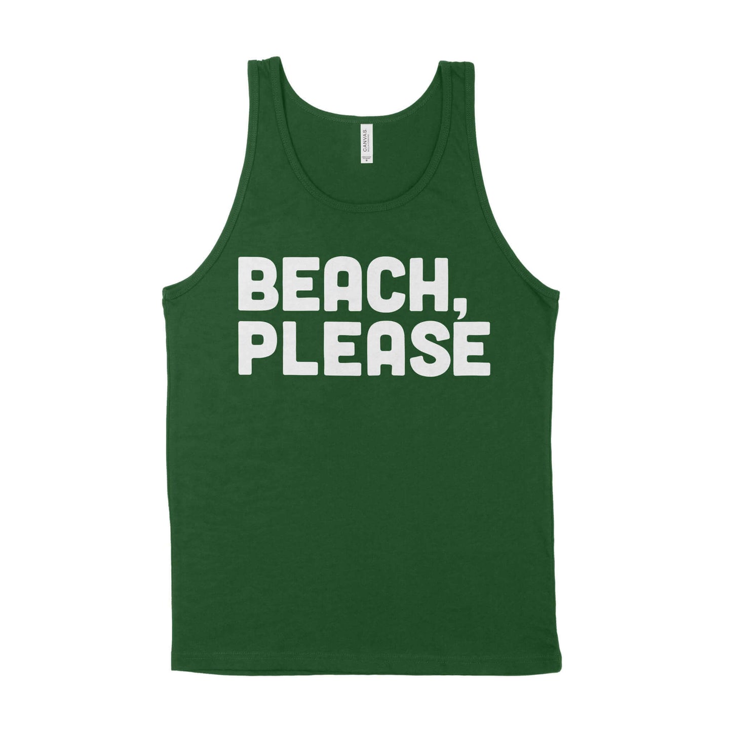 Beach, Please Unisex Tank Top-East Coast AF Apparel