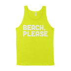 Beach, Please Unisex Tank Top-East Coast AF Apparel