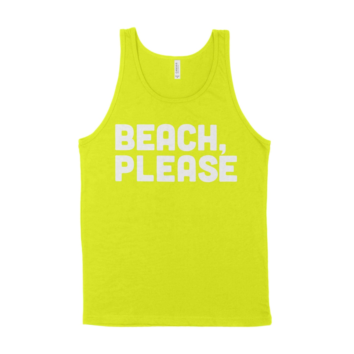 Beach, Please Unisex Tank Top-East Coast AF Apparel