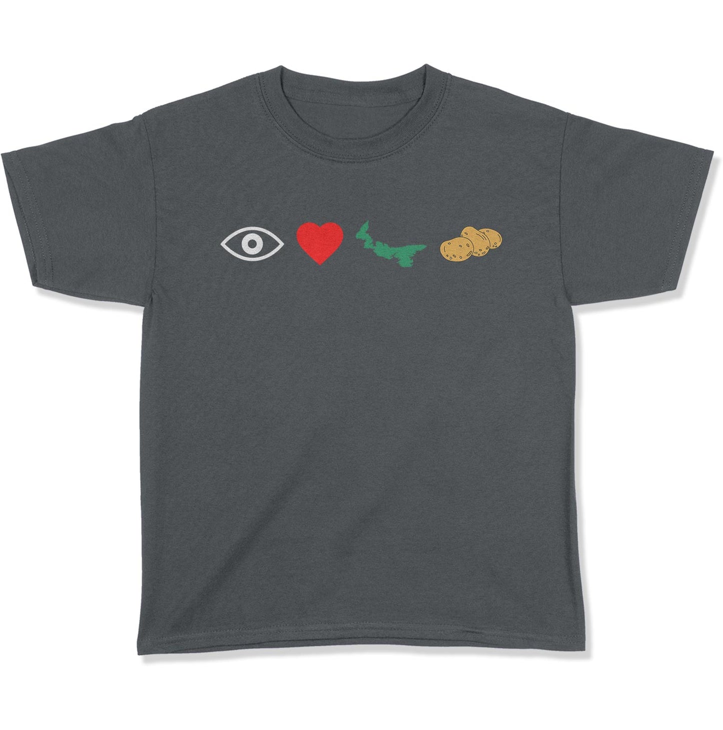 I Love PEI Potatoes Youth T-Shirt-East Coast AF Apparel