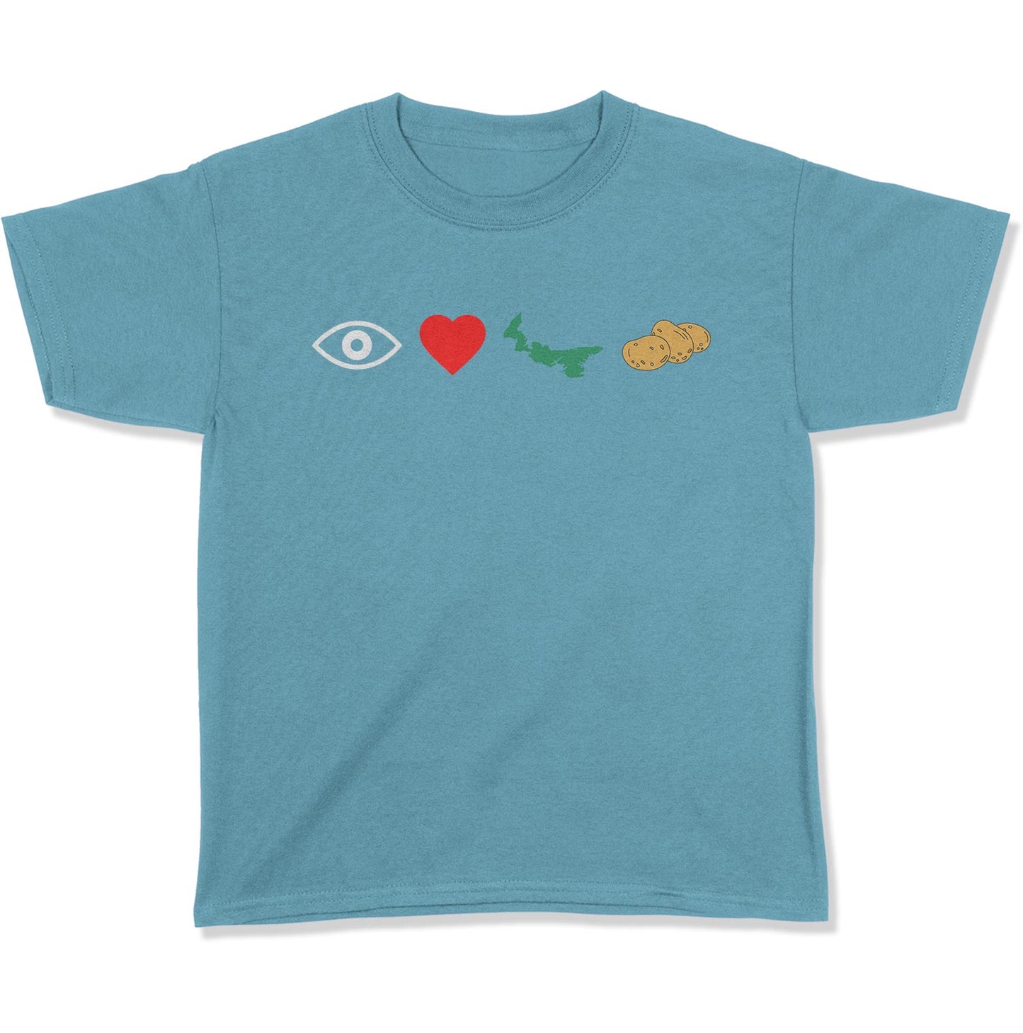 I Love PEI Potatoes Youth T-Shirt-East Coast AF Apparel