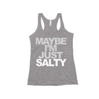 Maybe I'm Just Salty Women's Racerback Tank Top-East Coast AF Apparel