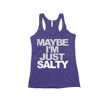 Maybe I'm Just Salty Women's Racerback Tank Top-East Coast AF Apparel