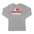 I Love Red Mud Spuds Unisex Long Sleeve T-Shirt-East Coast AF Apparel