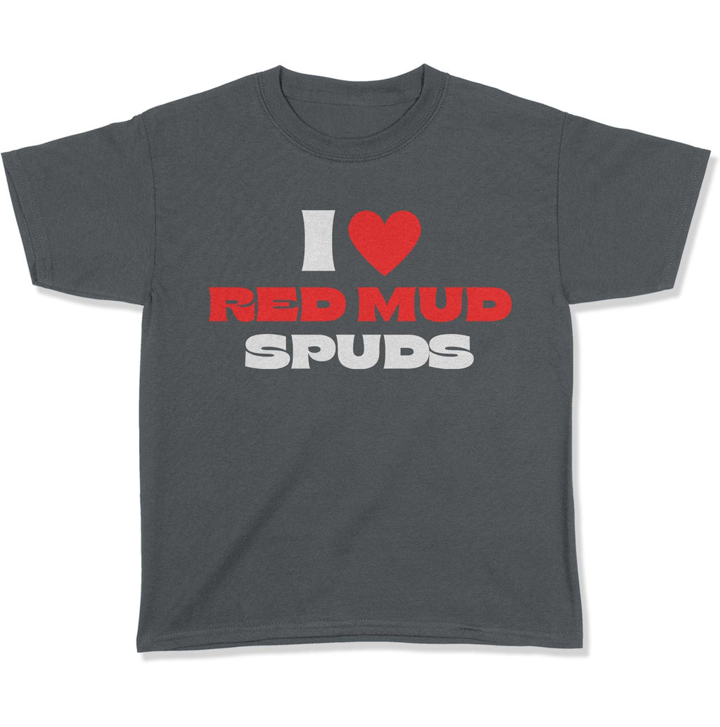 I Love Red Mud Spuds Youth T-Shirt-East Coast AF Apparel