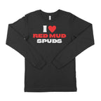 I Love Red Mud Spuds Unisex Long Sleeve T-Shirt-East Coast AF Apparel