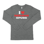 I Love Red Mud Spuds Unisex Long Sleeve T-Shirt-East Coast AF Apparel