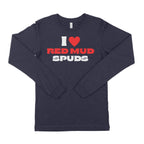 I Love Red Mud Spuds Unisex Long Sleeve T-Shirt-East Coast AF Apparel