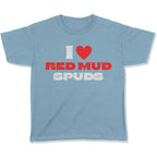 I Love Red Mud Spuds Youth T-Shirt-East Coast AF Apparel