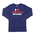 I Love Red Mud Spuds Unisex Long Sleeve T-Shirt-East Coast AF Apparel