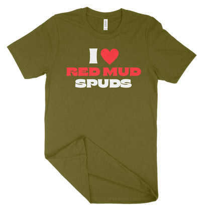 I Love Red Mud Spuds Unisex T-Shirt-East Coast AF Apparel