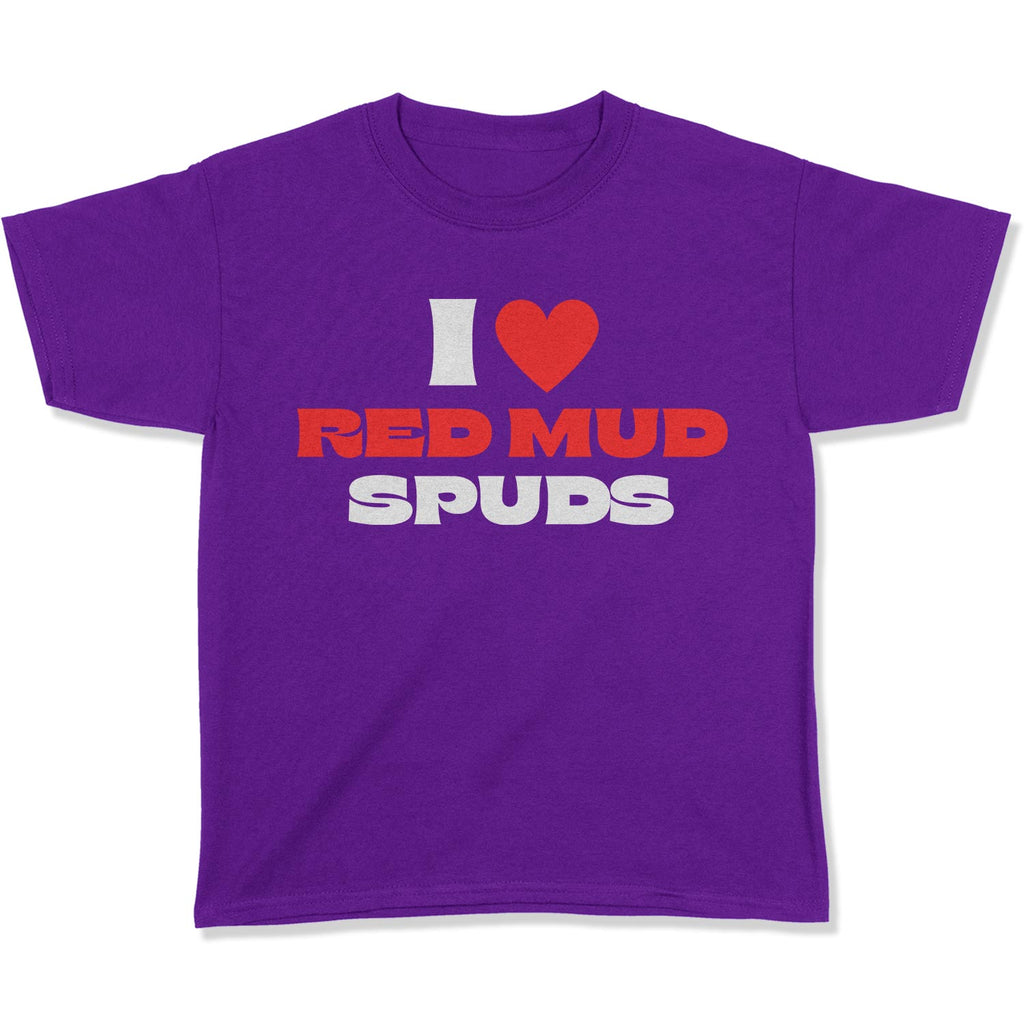 I Love Red Mud Spuds Youth T-Shirt-East Coast AF Apparel