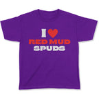 I Love Red Mud Spuds Youth T-Shirt-East Coast AF Apparel