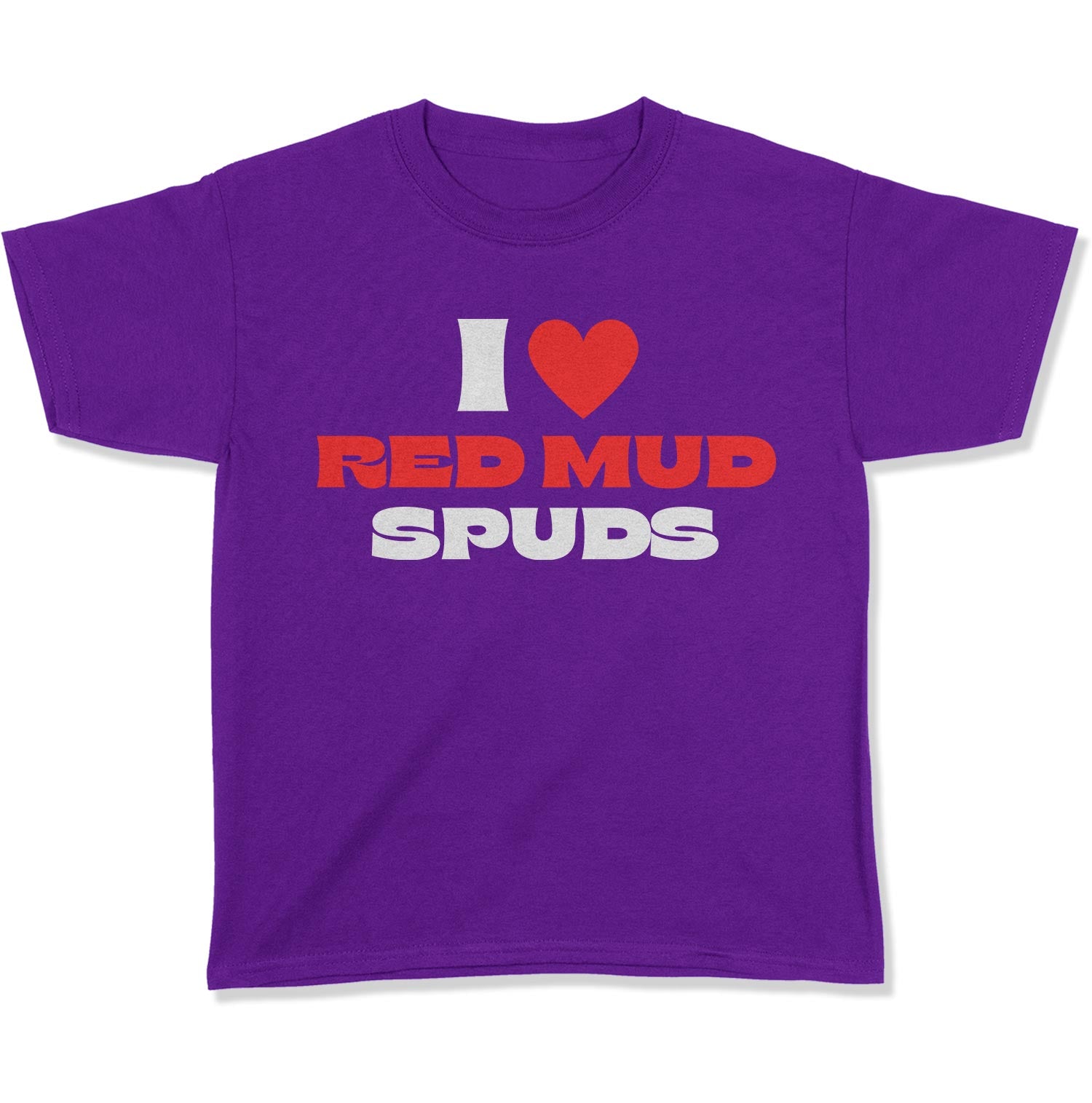 I Love Red Mud Spuds Youth T-Shirt-East Coast AF Apparel
