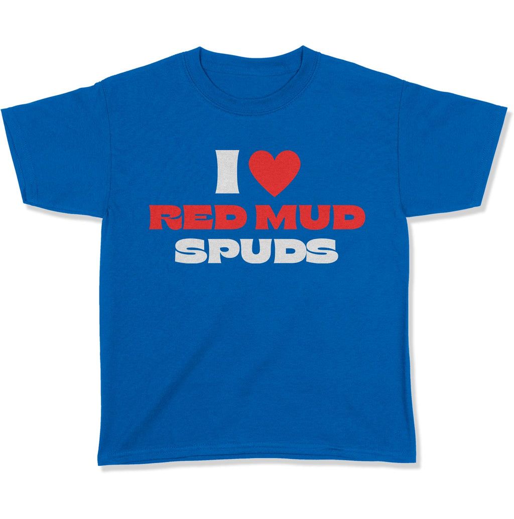 I Love Red Mud Spuds Youth T-Shirt-East Coast AF Apparel